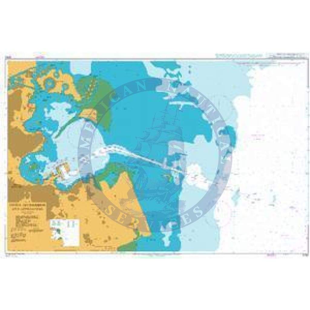 British Admiralty Nautical Chart  3782: Doha (Ad Dawhah) and Approaches