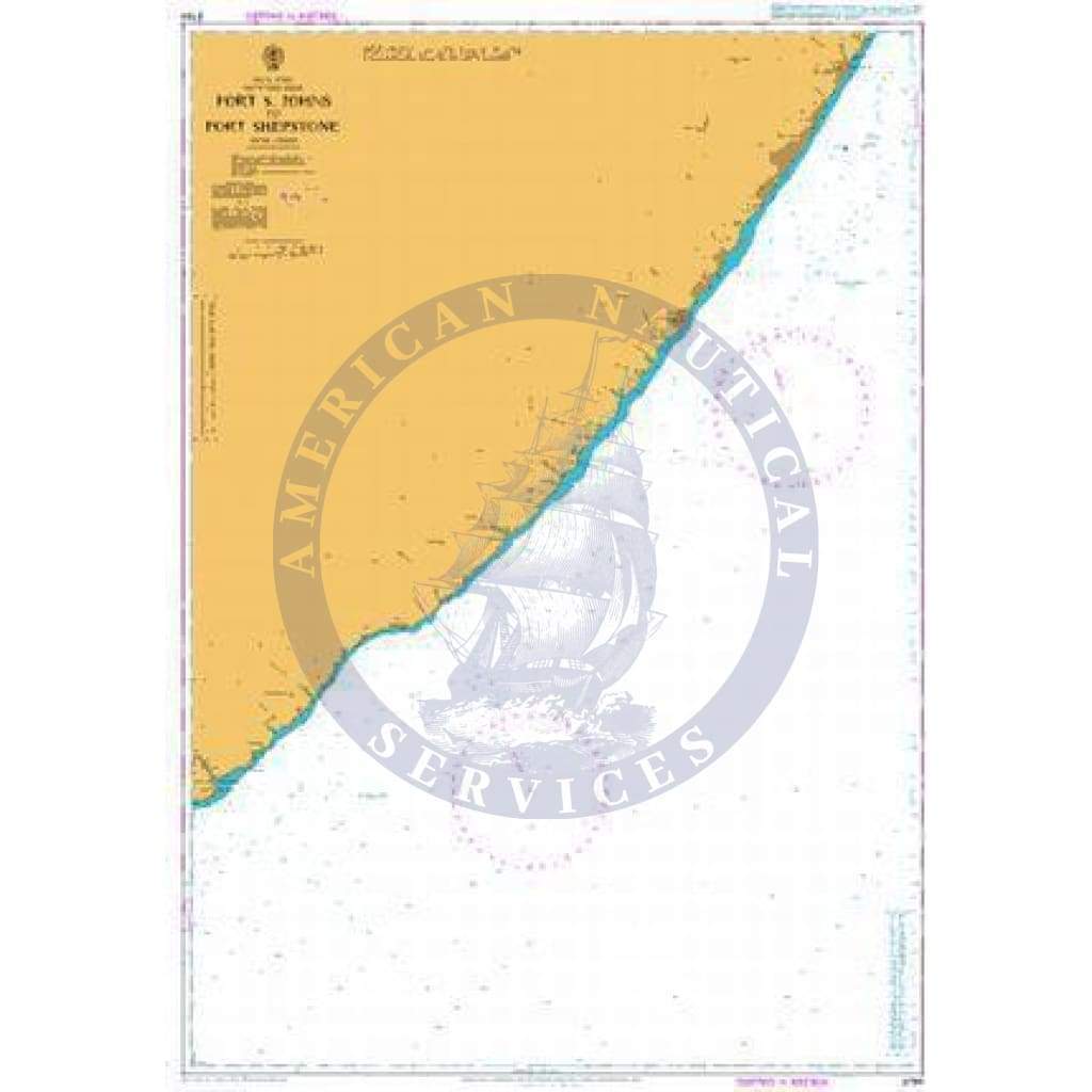 British Admiralty Nautical Chart 3794: Port S Johns to Port Shepstone