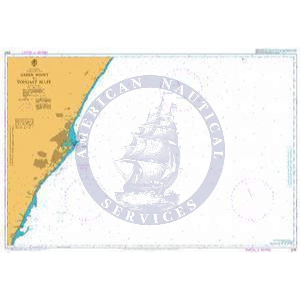 British Admiralty Nautical Chart  3797: Green Point to Tongaat Bluff