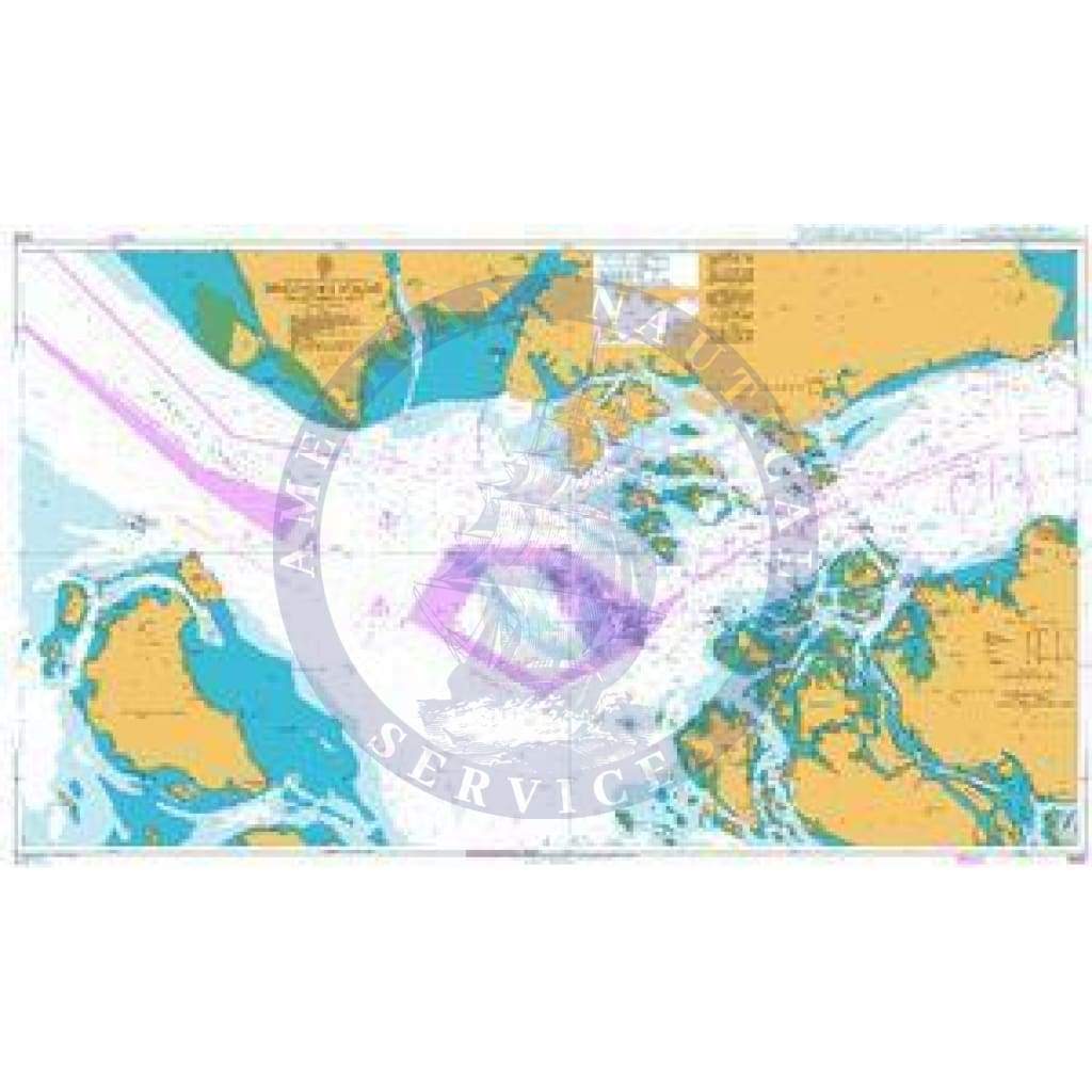 British Admiralty Nautical Chart 3833: Singapore Strait Western Part
