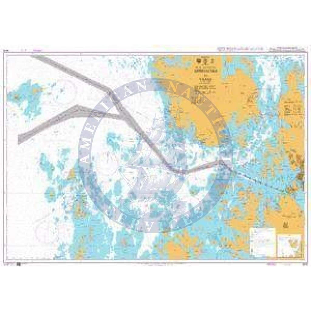 British Admiralty Nautical Chart 3839: Finland - Gulf of Bothnia, Approaches to Vaasa