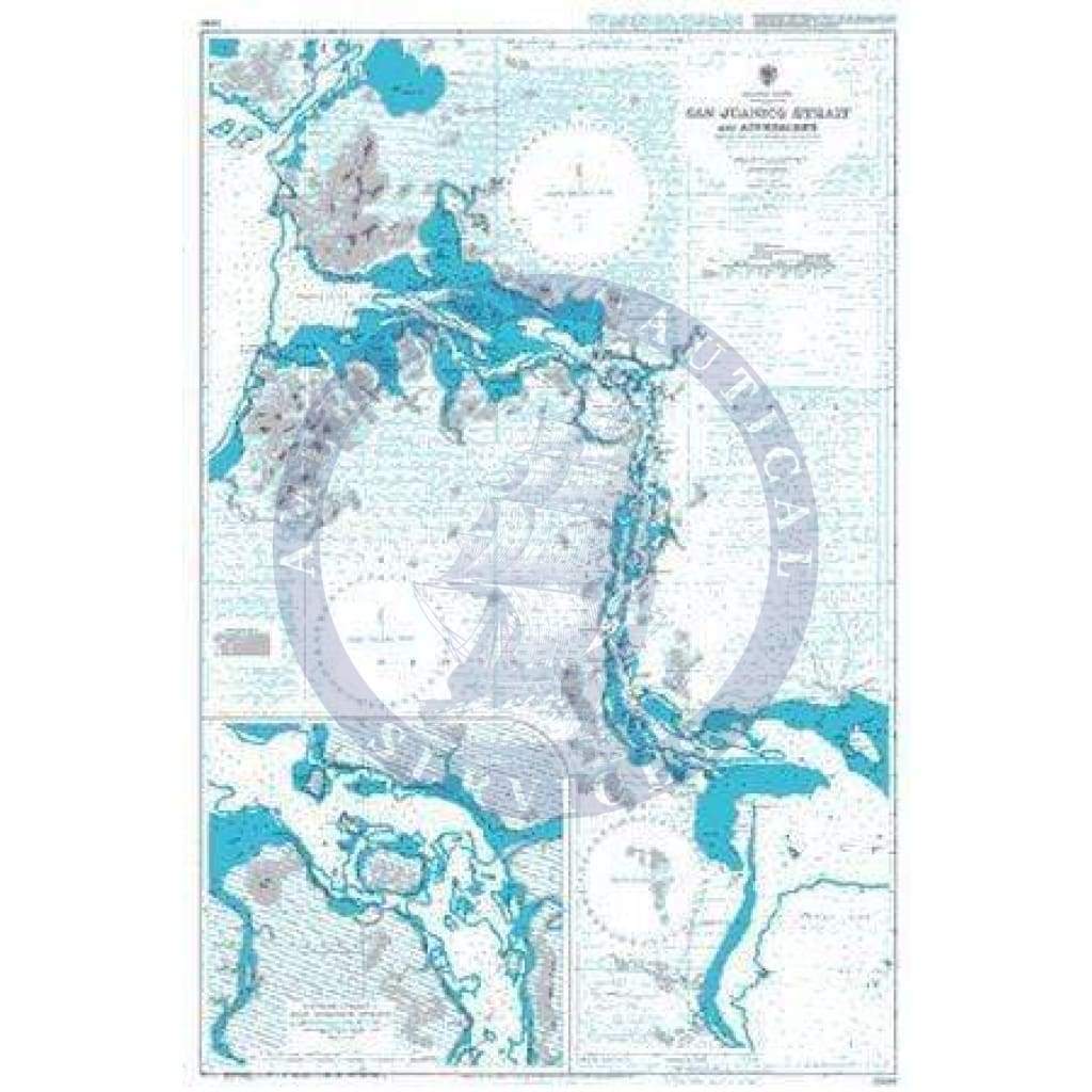 British Admiralty Nautical Chart 3840: San Juanico Strait and Approaches