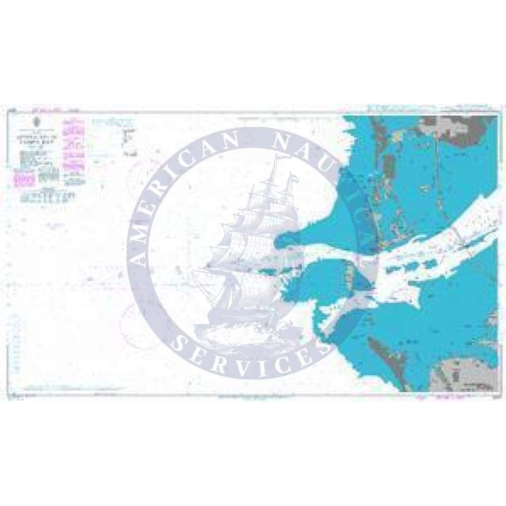 British Admiralty Nautical Chart 3847: Approaches to Tampa Bay