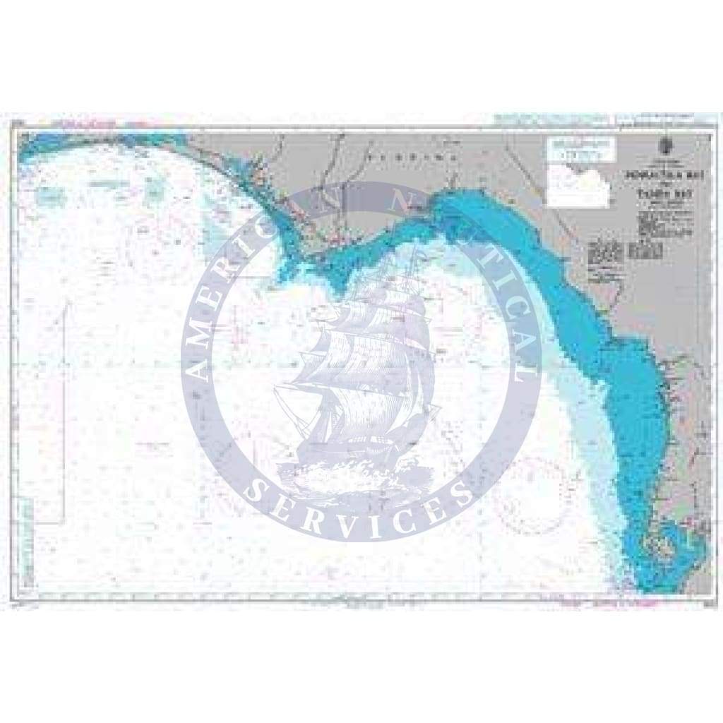 British Admiralty Nautical Chart 3852: Pensacola Bay to Tampa Bay
