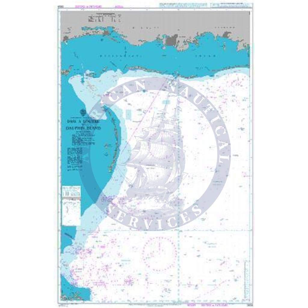 British Admiralty Nautical Chart 3858: United States – Gulf of Mexico, Pass a Loutre to Dauphin Island