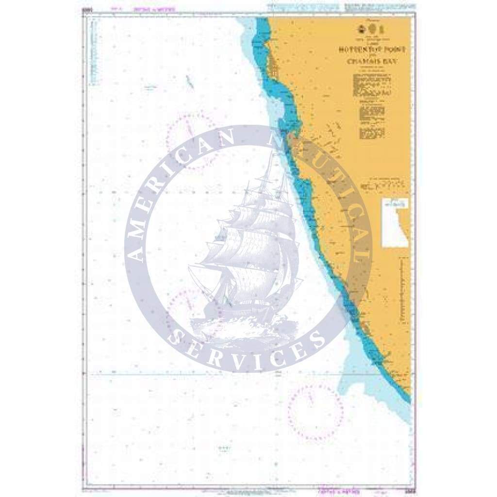 British Admiralty Nautical Chart  3869: Hottentot Point to Chamais Bay
