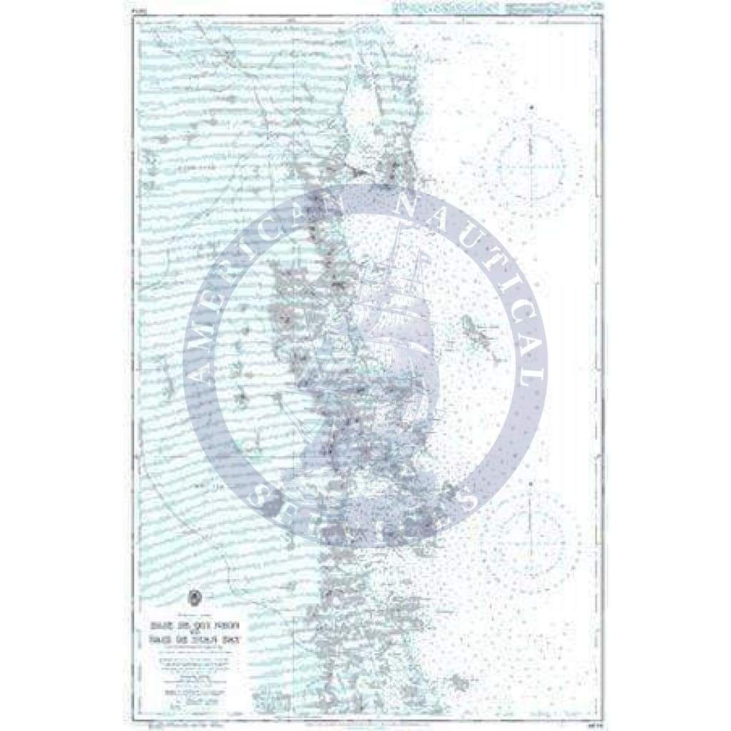 British Admiralty Nautical Chart 3874: Vietnam - East Coast, Quy Nhon to Baie De Xuan Day