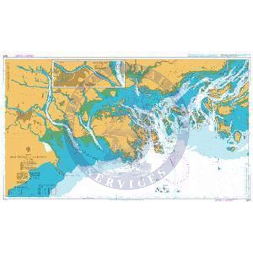 British Admiralty Nautical Chart 3875: Vietnam - North East Coast, Hai Phong To Cam Pha