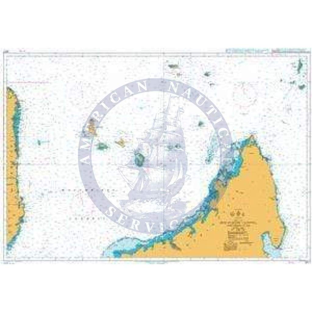 British Admiralty Nautical Chart 3877: Mozambique Channel Northern Part