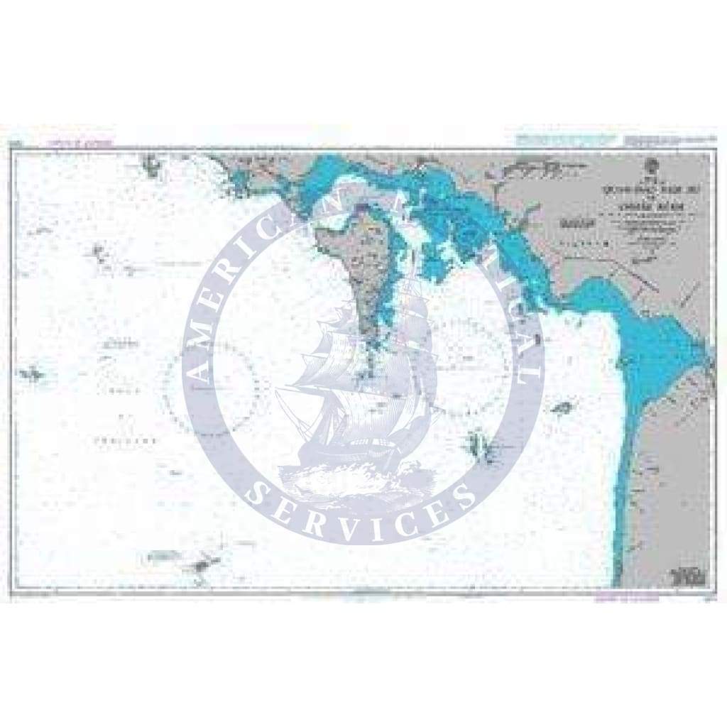 British Admiralty Nautical Chart 3879: Gulf of Thailand, Quan-Ðao Nam Du to Baie de Ream
