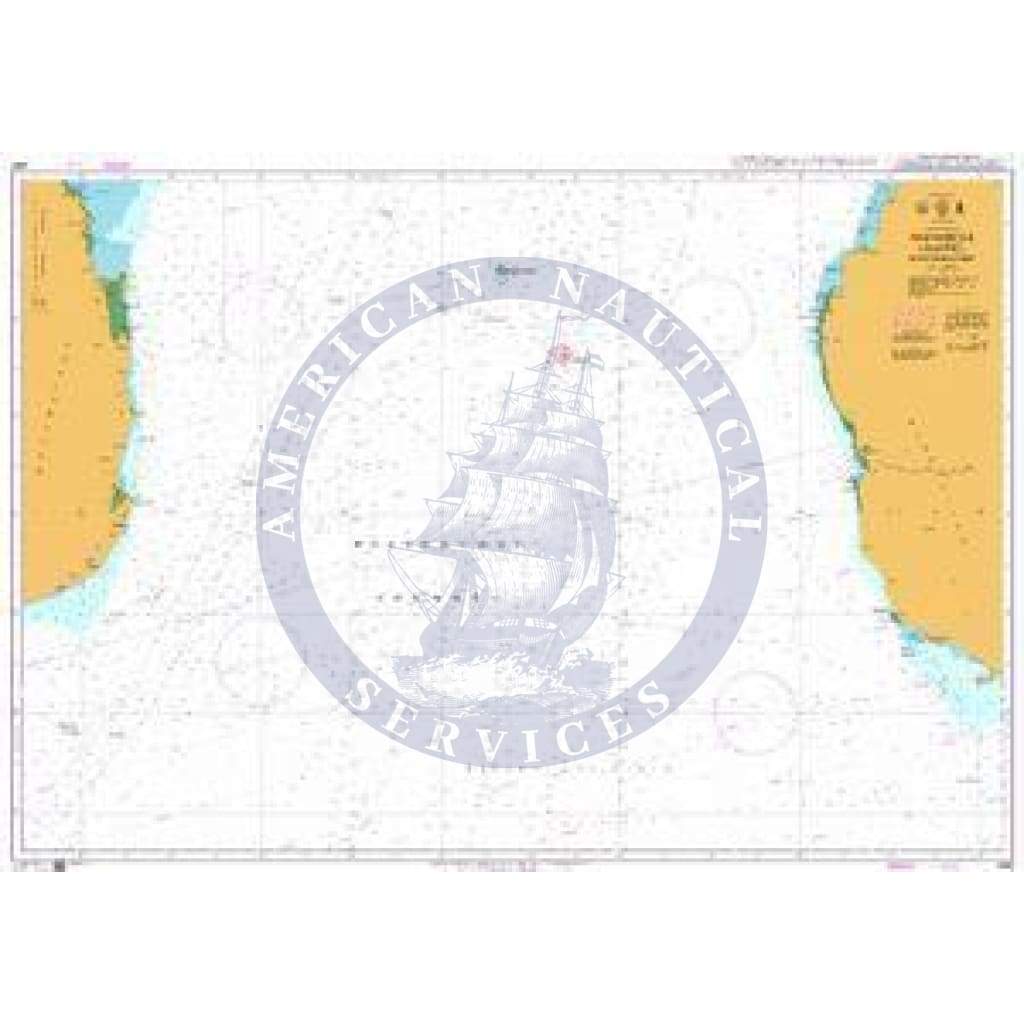 British Admiralty Nautical Chart 3880: Mozambique Channel , Southern Part
