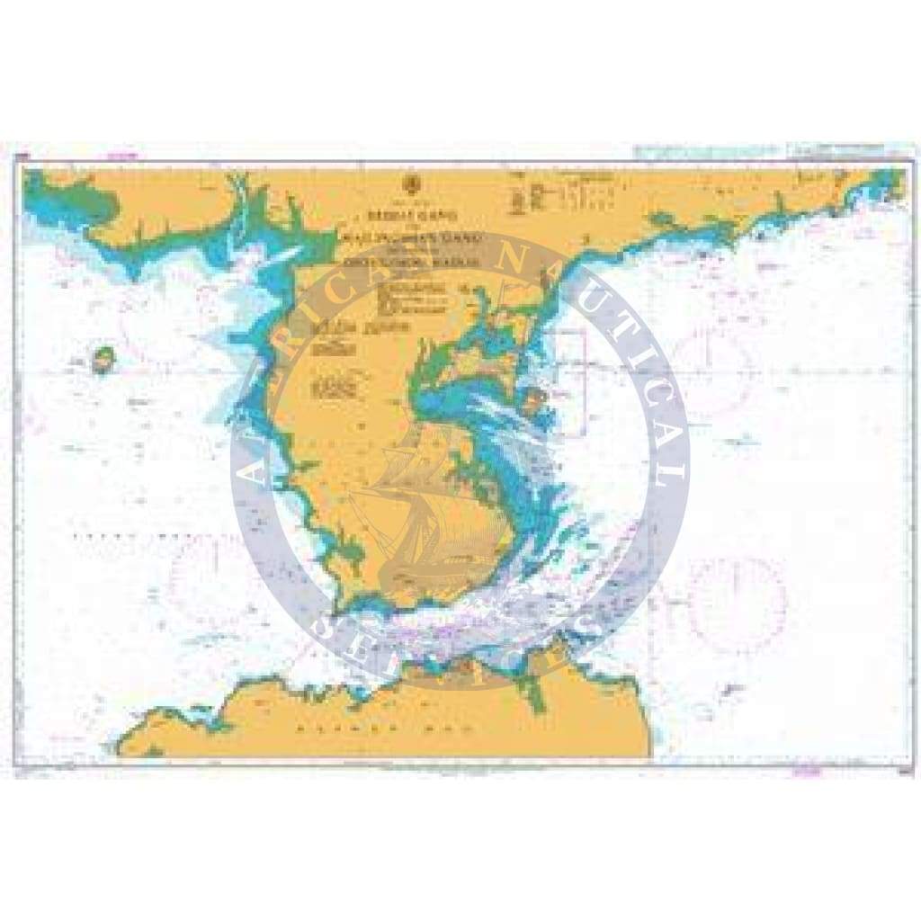 British Admiralty Nautical Chart  3892: China - Nan Hai, Beihai Gang to Hailingshan Gang including Qiongzhou Haixia