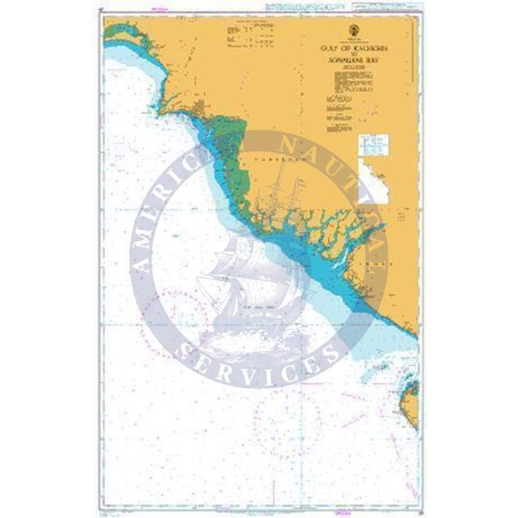 British Admiralty Nautical Chart 39: Gulf of Kachchh to Sonmiani Bay