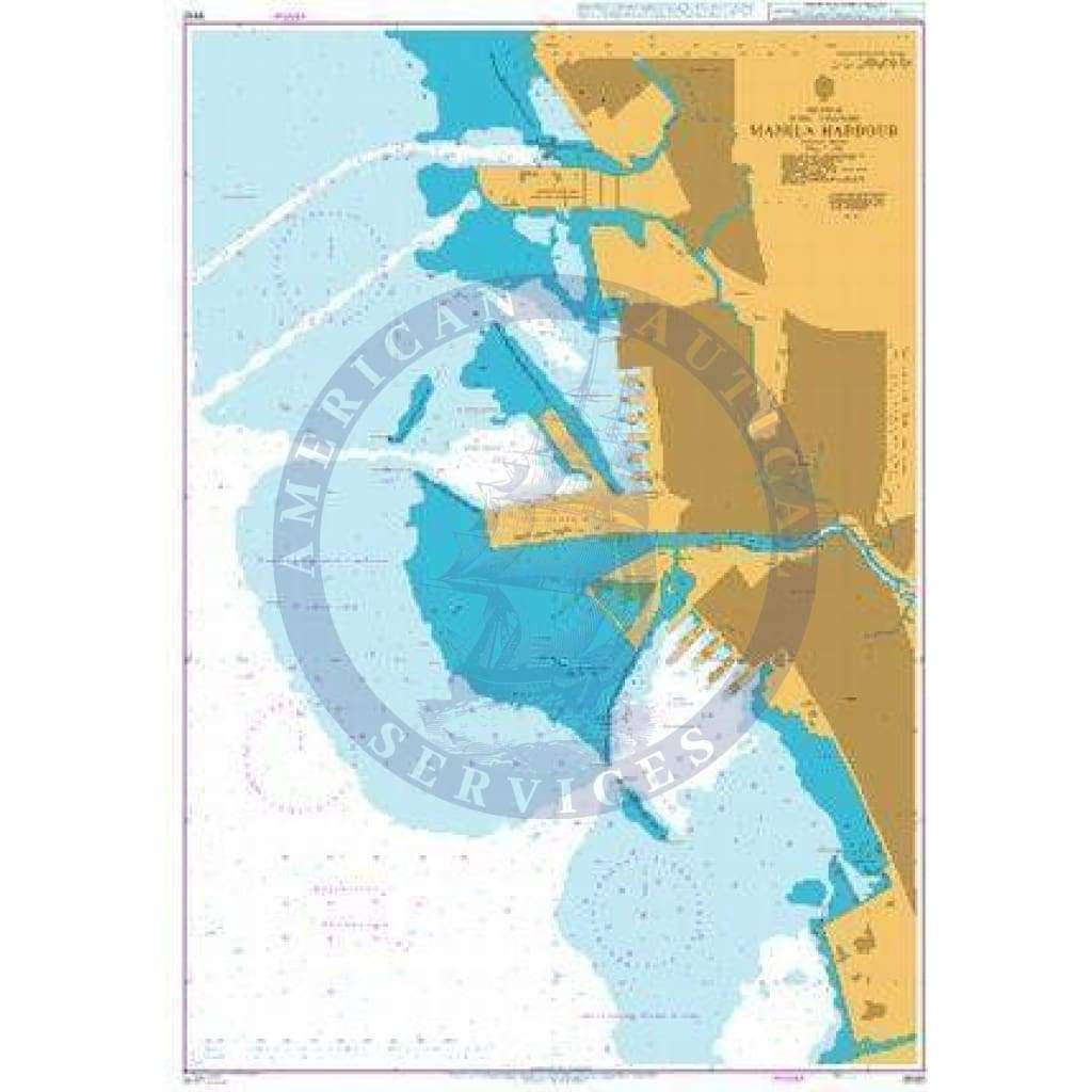 British Admiralty Nautical Chart 3932: Philippines, Luzon - West Coast, Manila Harbour
