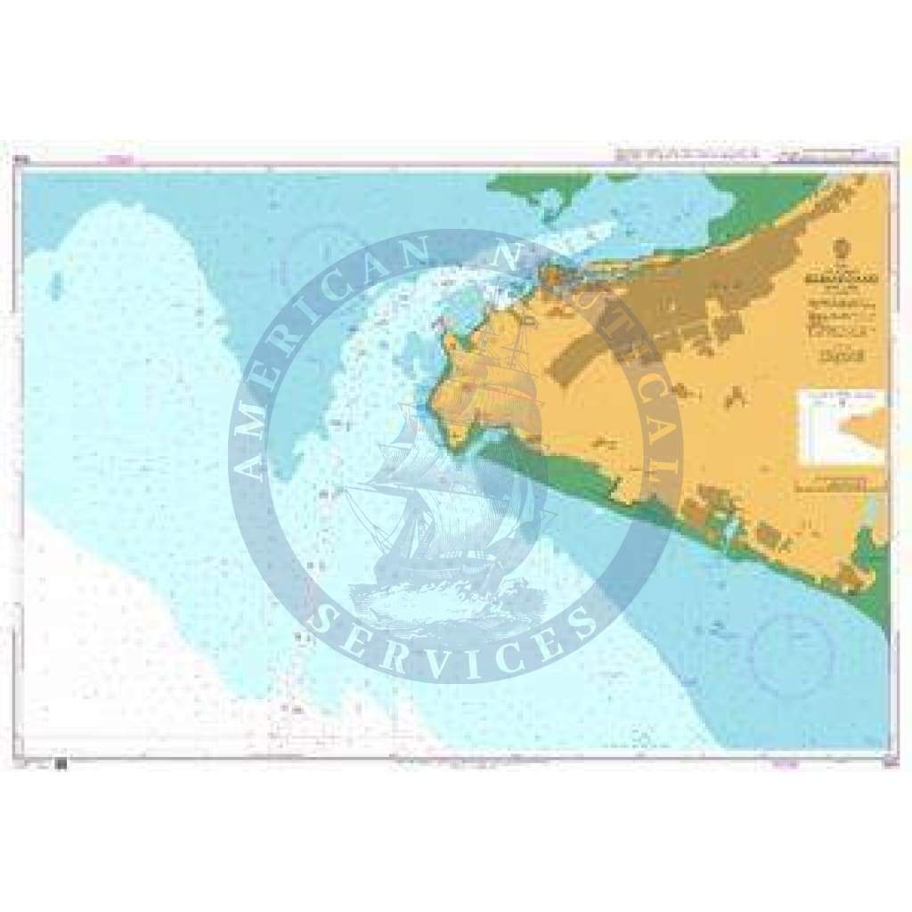 British Admiralty Nautical Chart 3939: China - Gulf of Tonkin, Beihai Gang