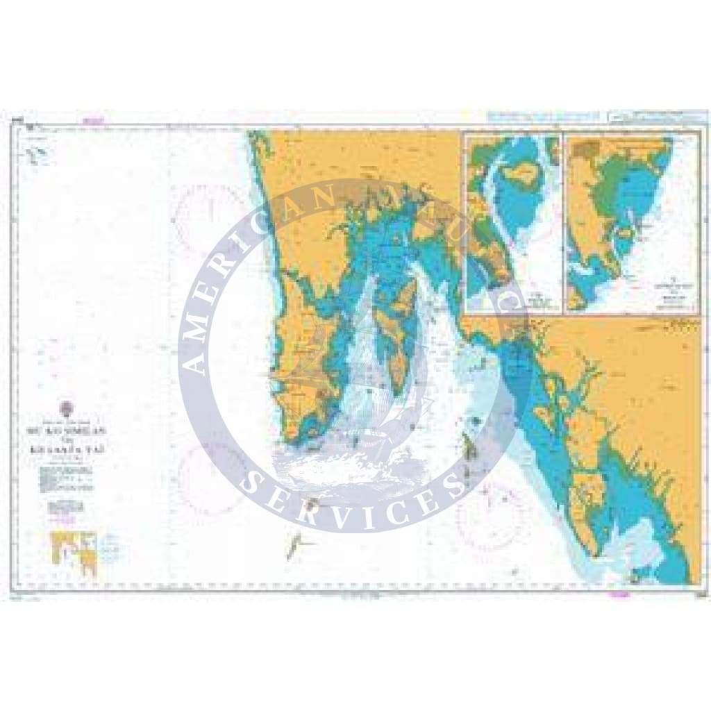 British Admiralty Nautical Chart  3941: Mu Ko Similan to Ko Lanta Yai