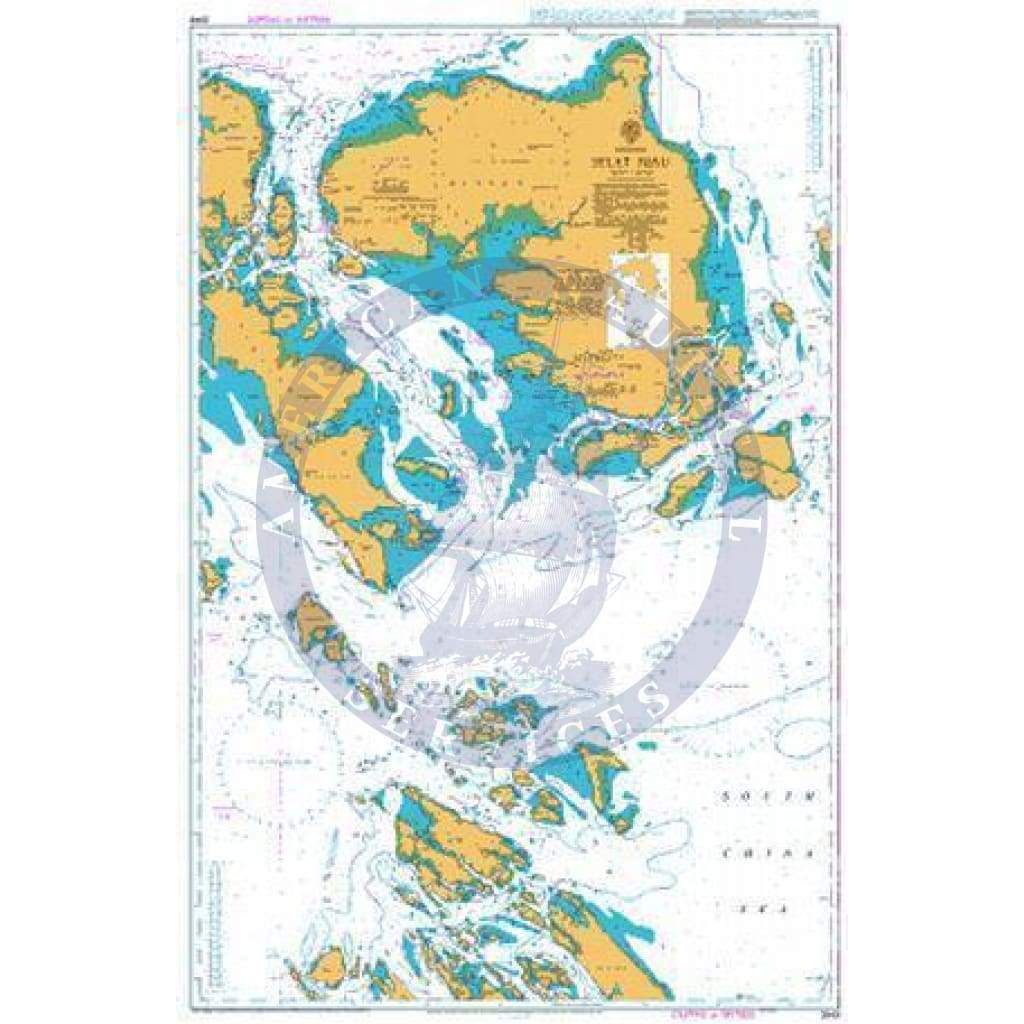 British Admiralty Nautical Chart 3949: Indonesia, Selat Riau