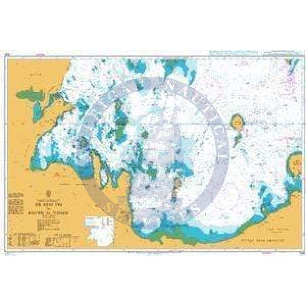 British Admiralty Nautical Chart 3951: Qatar, Saudi Arabia and United Arab Emirates, Şīr Banī Yās to Khawr Al 'Udayd