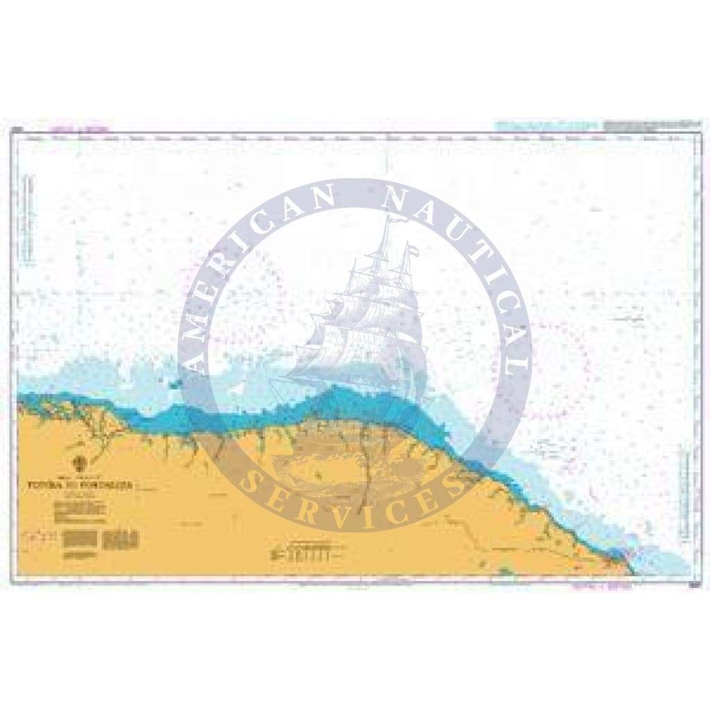 British Admiralty Nautical Chart 3957: Tutoia to Fortaleza
