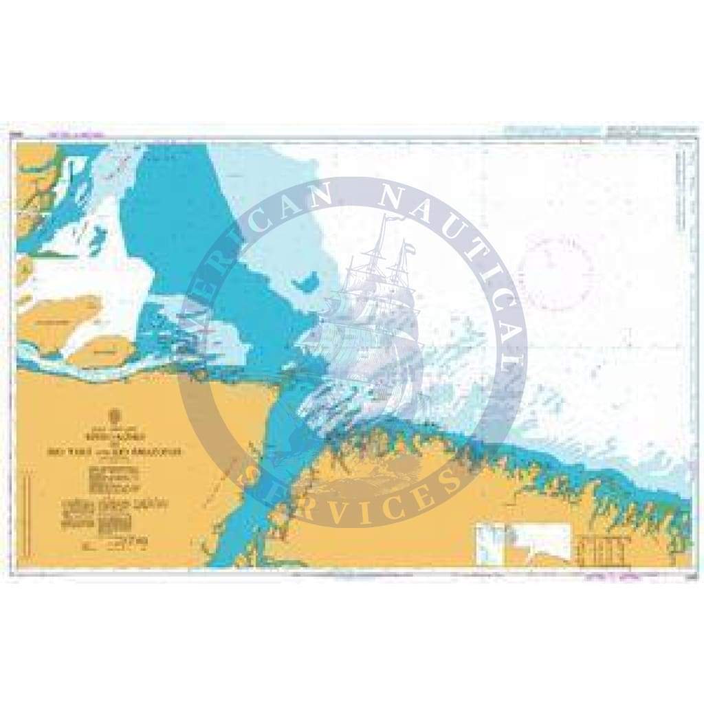 British Admiralty Nautical Chart 3959: Approaches to Rio Para and Rio Amazonas