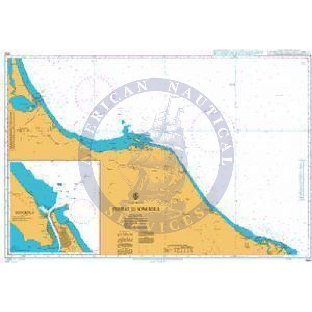 British Admiralty Nautical Chart 3961: Gulf of Thailand, Tumpat to Songkhla