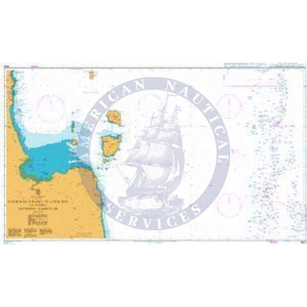 British Admiralty Nautical Chart 3963: Laem Kho Kwang to Laem Riu including Offshore Gasfields