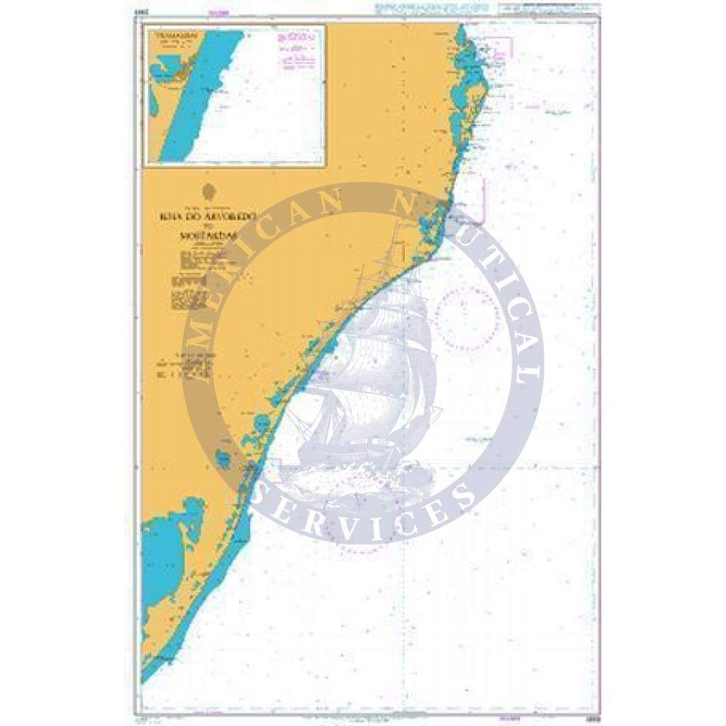 British Admiralty Nautical Chart 3969: Brazil - South Coast, Ilha do Arvoredo to Mostardas