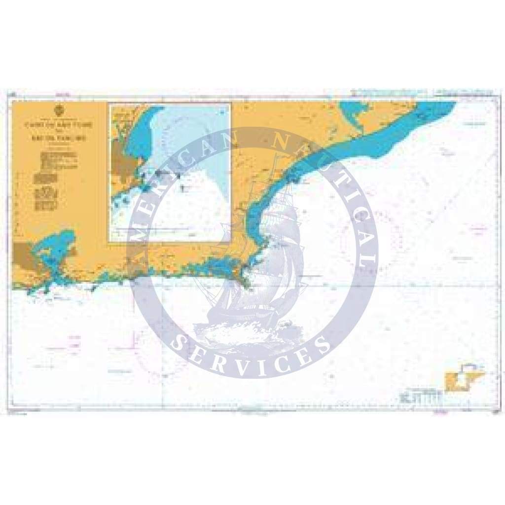 British Admiralty Nautical Chart  3971: Cabo de Sao Tome to Rio de Janeiro
