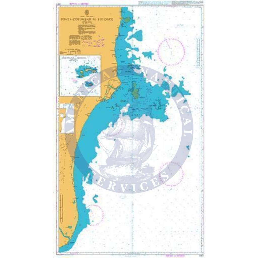 British Admiralty Nautical Chart 3973: Ponta Corumbau to Rio Doce