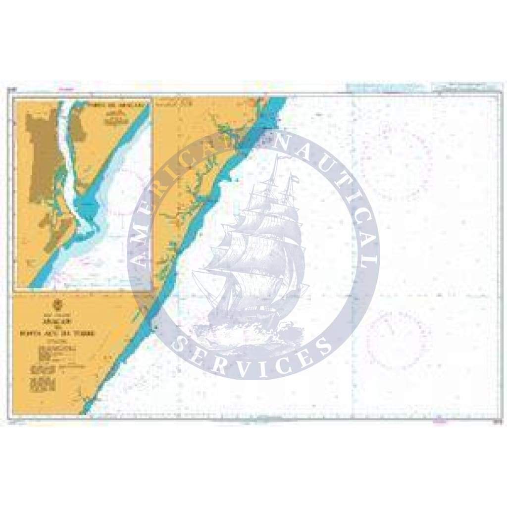 British Admiralty Nautical Chart 3976: Aracaju to Ponta Acu da Torre