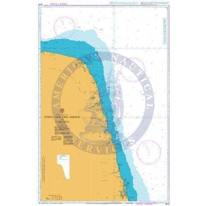 British Admiralty Nautical Chart 3979: Ponta dos Tres Irmaos to Cabedelo