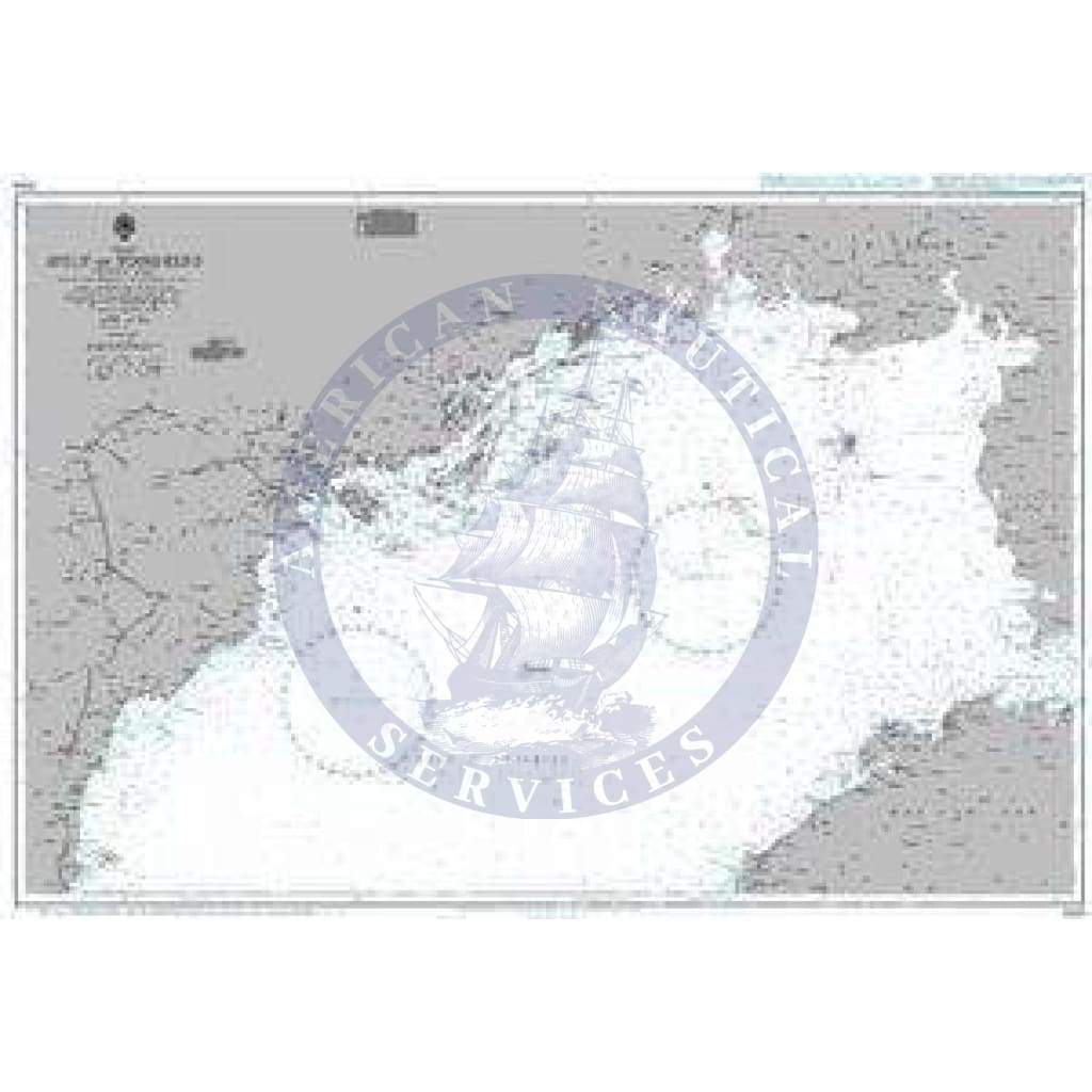 British Admiralty Nautical Chart 3990: South China Sea, Gulf of Tonkin - (Northern Part)