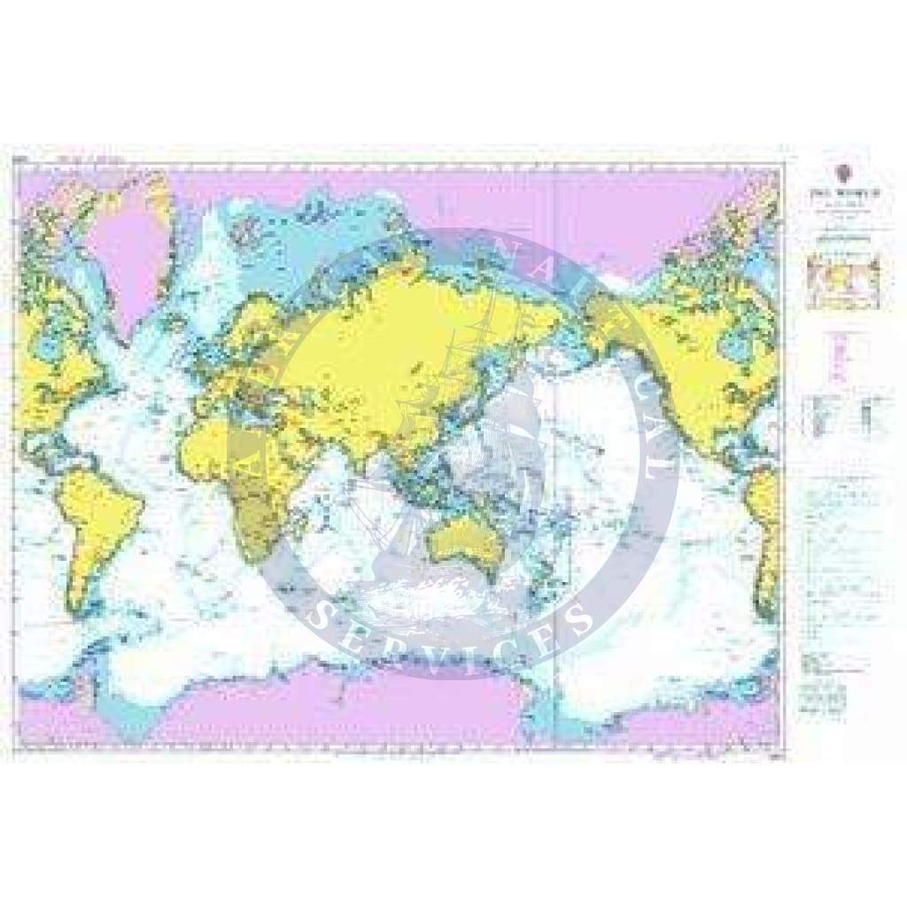 British Admiralty Nautical Chart 4000: The World