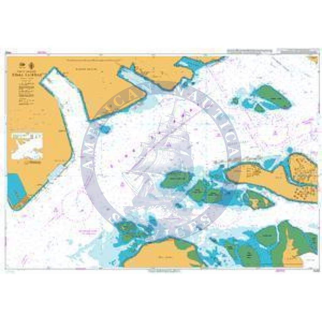 British Admiralty Nautical Chart 4032: Port of Singapore, Sinki Fairway