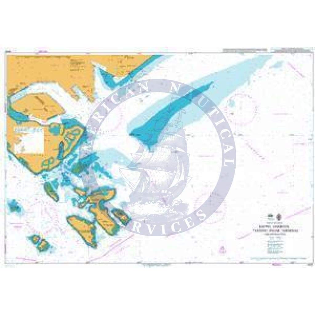 British Admiralty Nautical Chart 4037: Port of Singapore, Keppel Harbour, Tanjong Pagar Terminal and Approaches