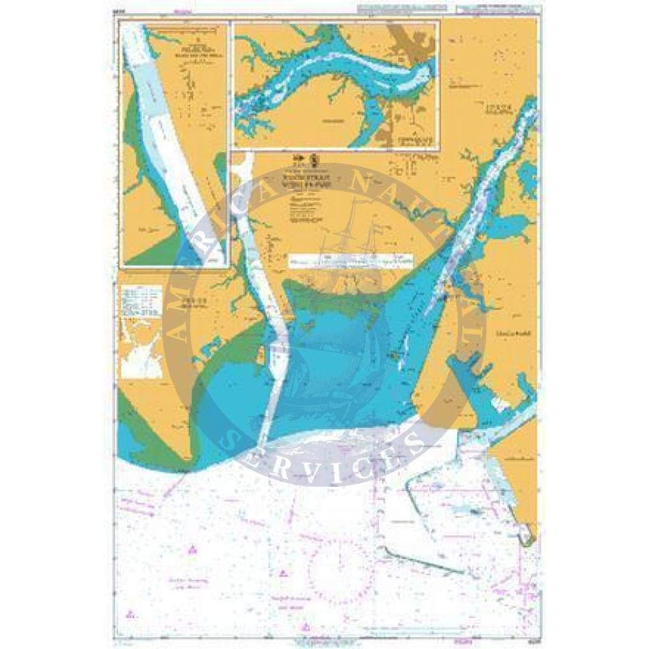 British Admiralty Nautical Chart 4038: Malaysia and Singapore, Johor S ...
