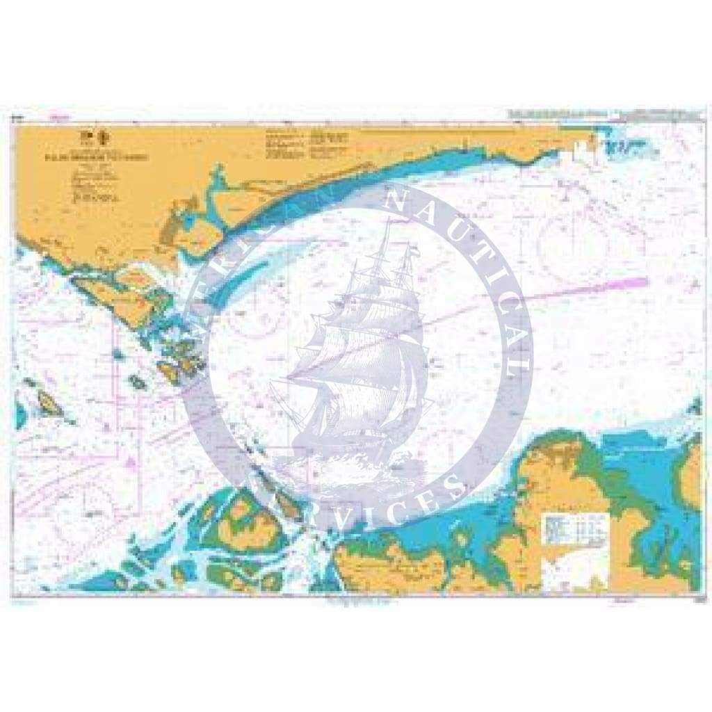 British Admiralty Nautical Chart 4041: Singapore and Indonesia, Pulau Sebarok to Changi