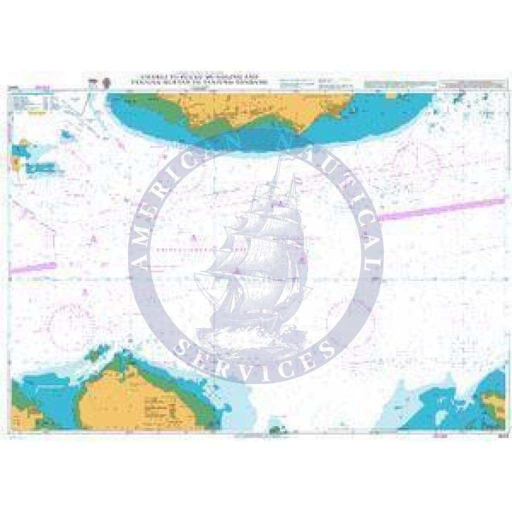 British Admiralty Nautical Chart 4042: Indonesia, Malaysia and Singapore, Changi to Pulau Mungging and Tanjung Buntan to Tanjung Tondang