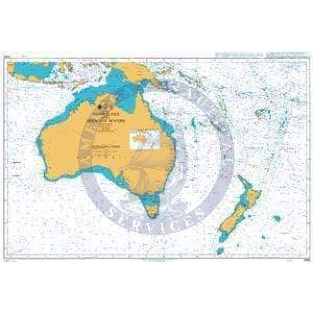 British Admiralty Nautical Chart 4060: Australasia and Adjacent Waters