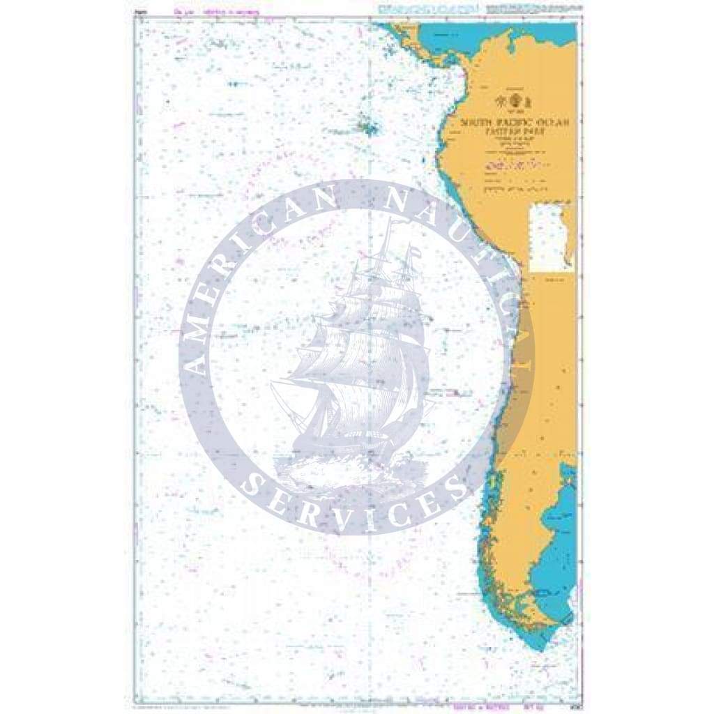 British Admiralty Nautical Chart  4062: South Pacific Ocean Eastern Part