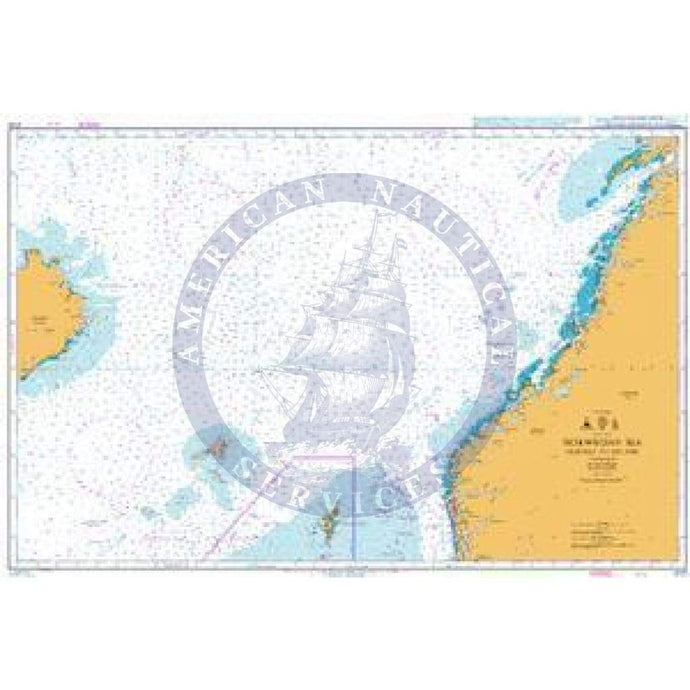British Admiralty Nautical Chart 4101: Norwegian Sea Norway to Iceland