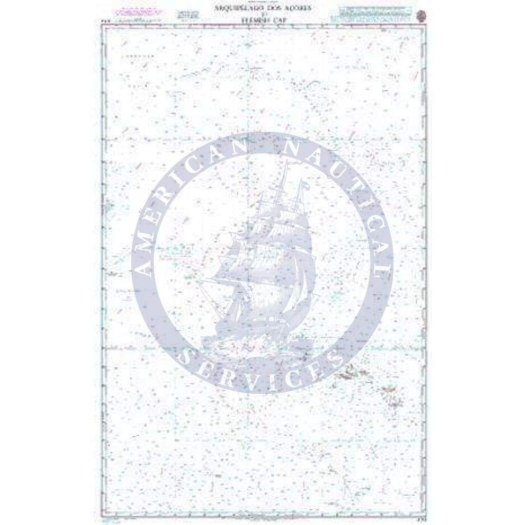 British Admiralty Nautical Chart 4114: Arquipelago dos Acores to Flemish Cap