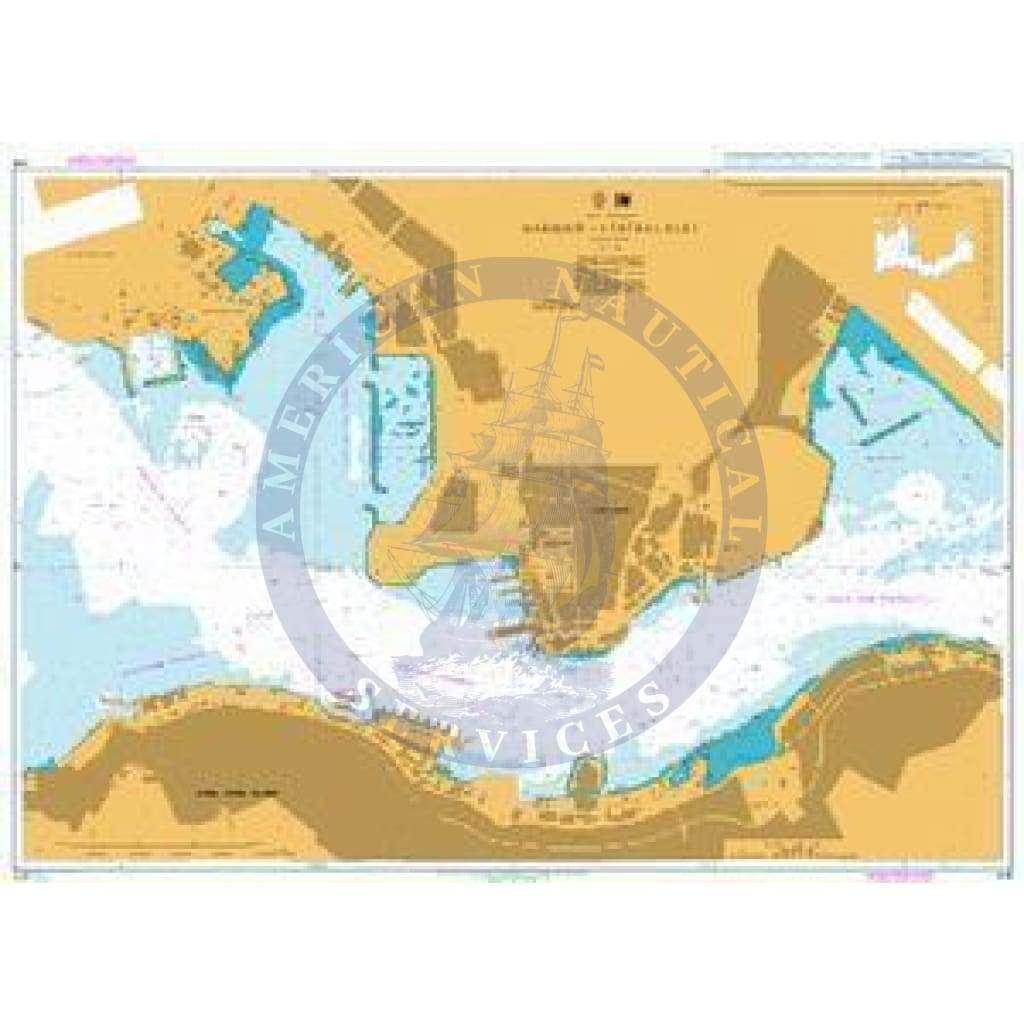 British Admiralty Nautical Chart 4118: China – Hong Kong, Harbour – Central Part