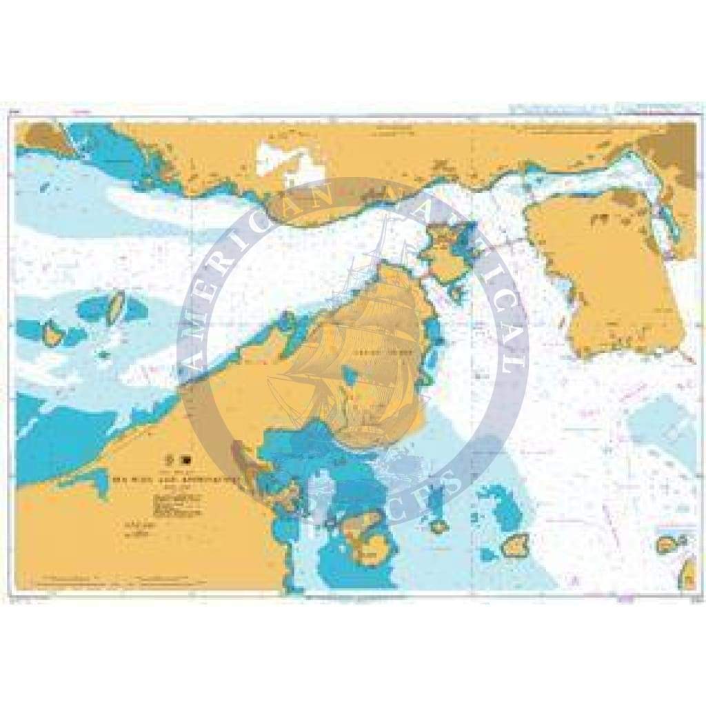 British Admiralty Nautical Chart 4122: Ma Wan and Approaches
