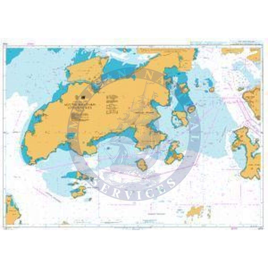 British Admiralty Nautical Chart 4129: China - Hong Kong, South Western Approaches