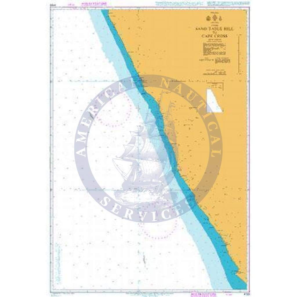 British Admiralty Nautical Chart 4133: Sand Table Hill to Cape Cross