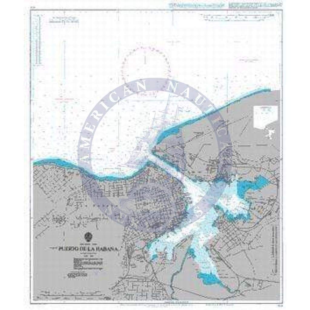 British Admiralty Nautical Chart 414: West Indies – Cuba, Puerto de La Habana