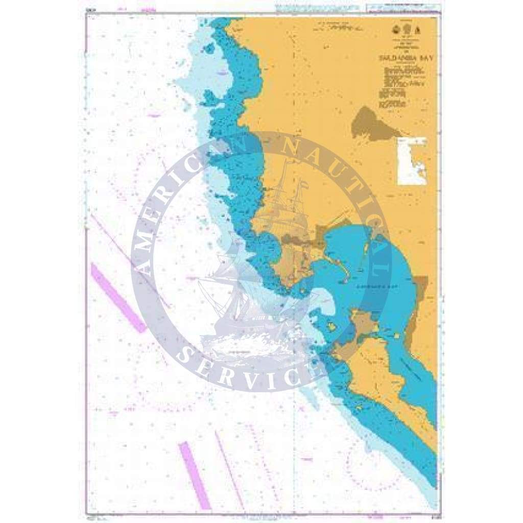 British Admiralty Nautical Chart 4145: Approaches to Saldanha Bay