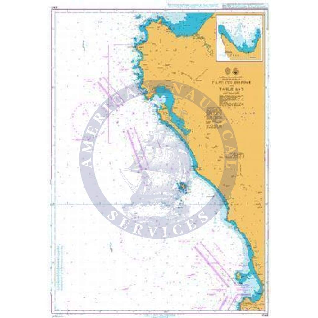 British Admiralty Nautical Chart 4146: Cape Columbine to Table Bay