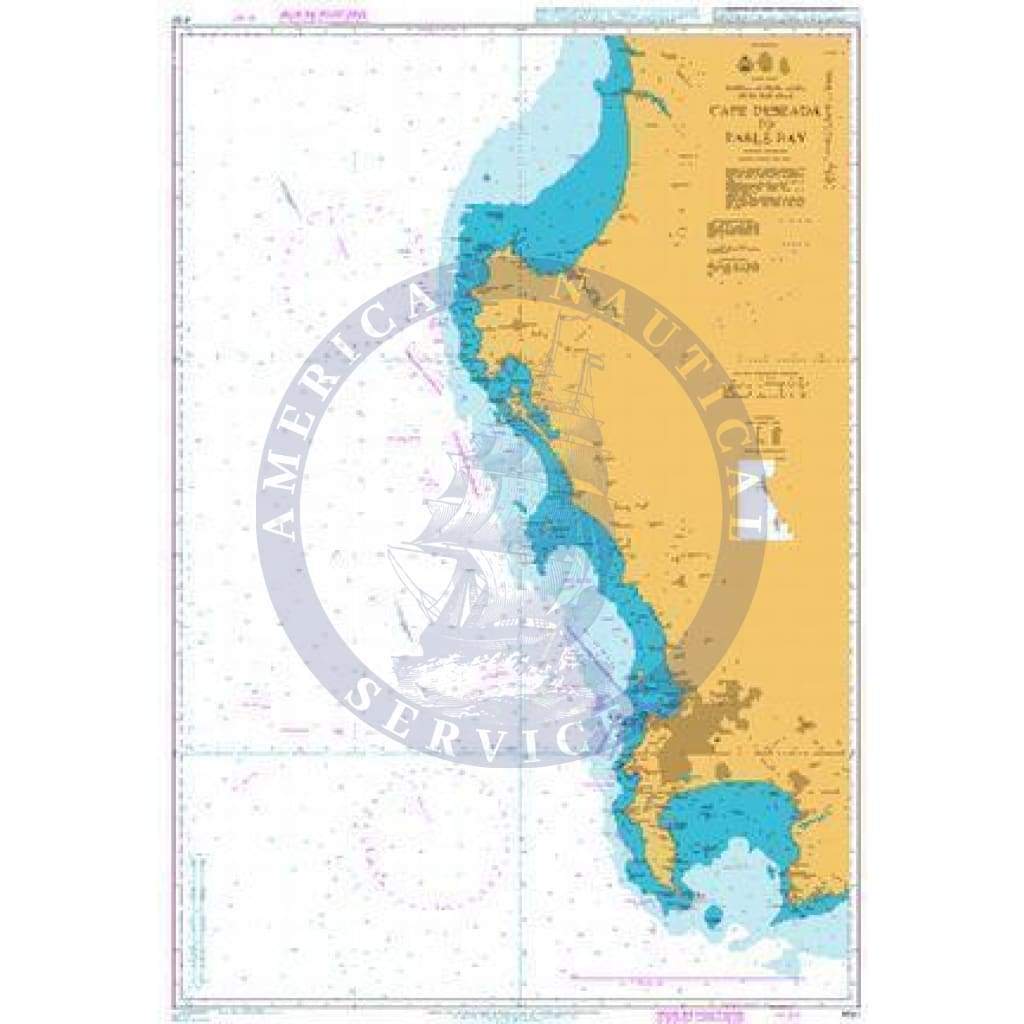 British Admiralty Nautical Chart 4151: Cape Deseada to Table Bay